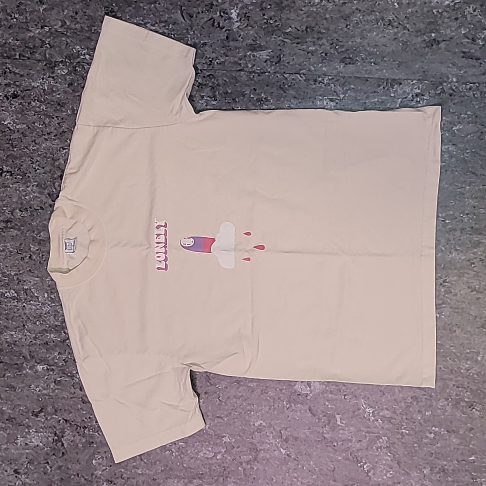Made in USA. Miyazaki. 💯 Cotton. LONELY. Tee-shirt size Small.